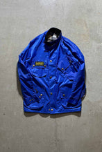 画像をギャラリービューアに読み込む, INTERNATIONAL ZIP UP NYLOIN JACKET W/BELT / BLUE [SIZE: M USED]
