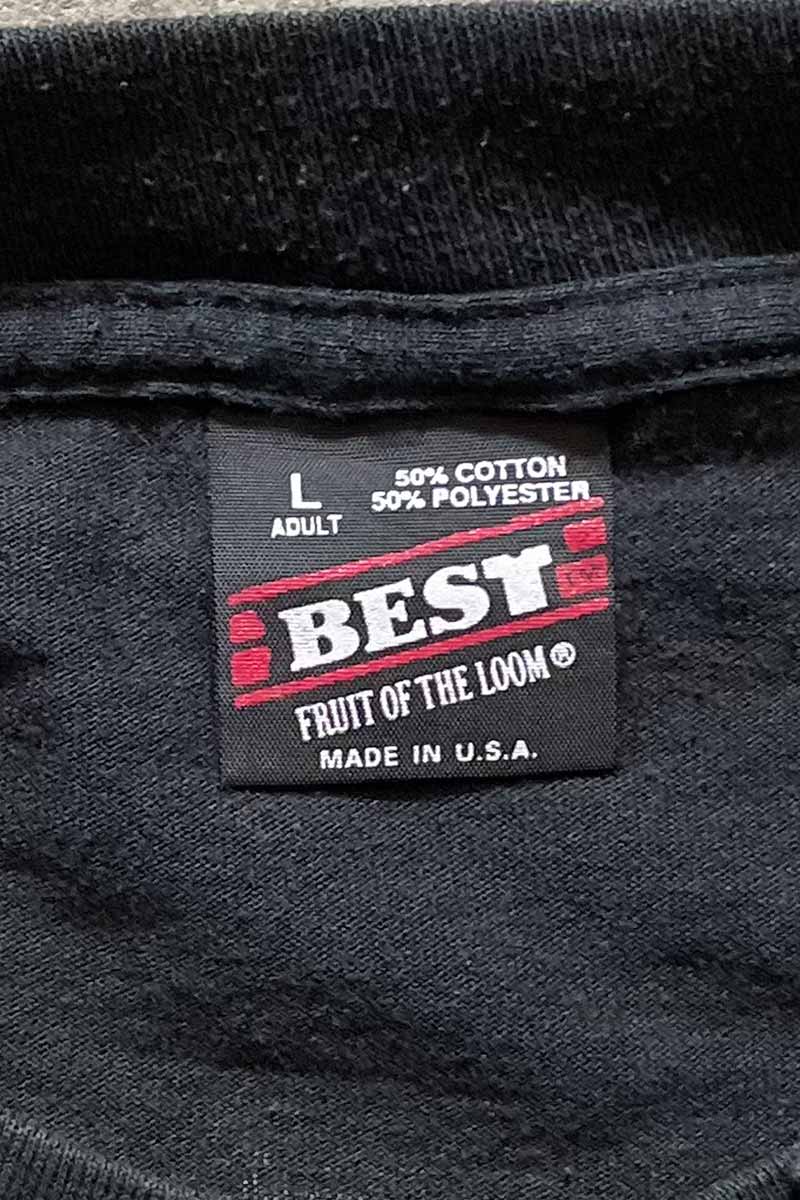 MADE IN USA 94'S S/S Z 100 NEW YORK MUSIC T-SHIRT / BLACK [SIZE: L USED]