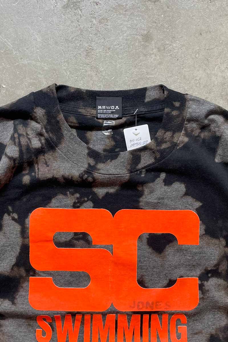 90'S SC SWIMMING TEE SHIRT / BLACK [SIZE: XL USED]