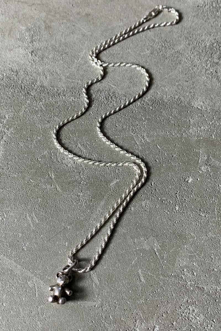 925 SILVER BEAR PENDANT NECKLACE [SIZE: ONE SIZE USED]