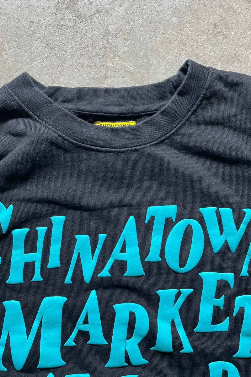 LOGO FORM PRINT SWEATSHIRT / BLACK [SIZE: L USED]
