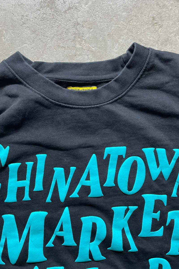 LOGO FORM PRINT SWEATSHIRT / BLACK [SIZE: L USED]