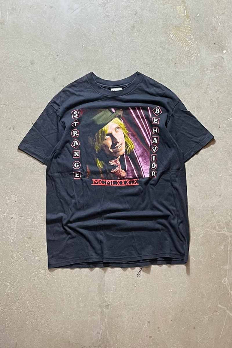 MADE IN USA 90'S S/S TOM PETTY AND THE HEARTBREAKERS PRINT BAND T-SHIRT / BLACK [SIZE: XL USED]