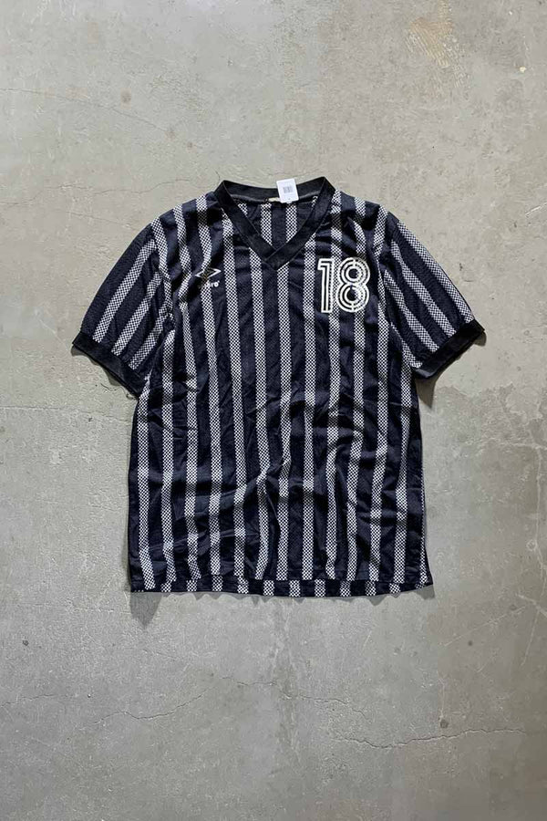 90s-00s MESH GAME T-SHIRT / BLACK [SIZE: L USED]