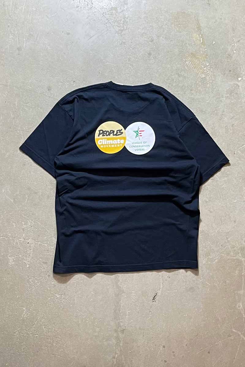 MADE IN USA 90'S S/S WE RESIST PRINT MESSAGE T-SHIRT / BLACK [SIZE: L USED]
