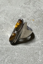 画像をギャラリービューアに読み込む, 925 SILVER RING W/TIGER EYE / SILVER [SIZE: 12号相当 USED]
