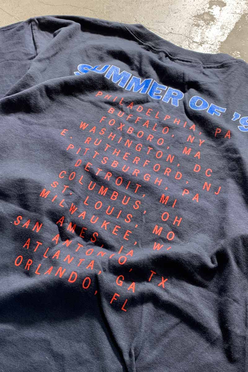 MADE IN USA 94'S ELTON JOHN TOUR BAND T-SHIRT / BLACK [SIZE: L DEADSTOCK/NOS]
