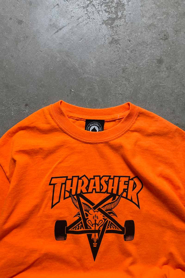PENTAGRAM LOGO T-SHIRT / ORANGE [SIZE: M USED]