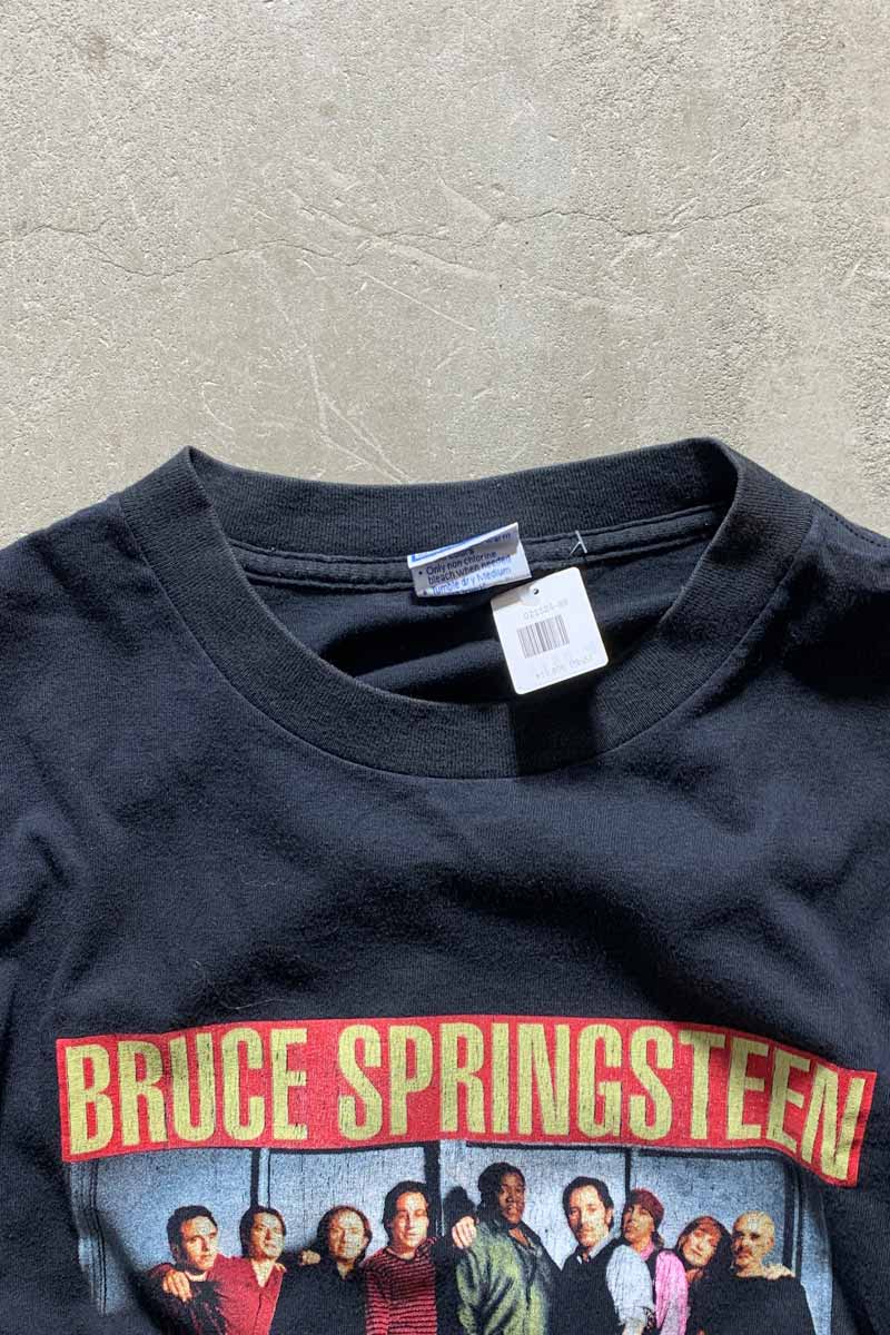 MADE IN USA 99'S BRUCE SPRINGSTEEN PRINT TOUR BAND T-SHIRT / BLACK [SIZE: L USED]
