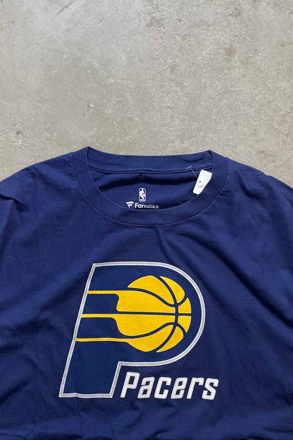 NBA INDIANA PACERS TEE SHIRT / NAVY [SIZE: L USED]