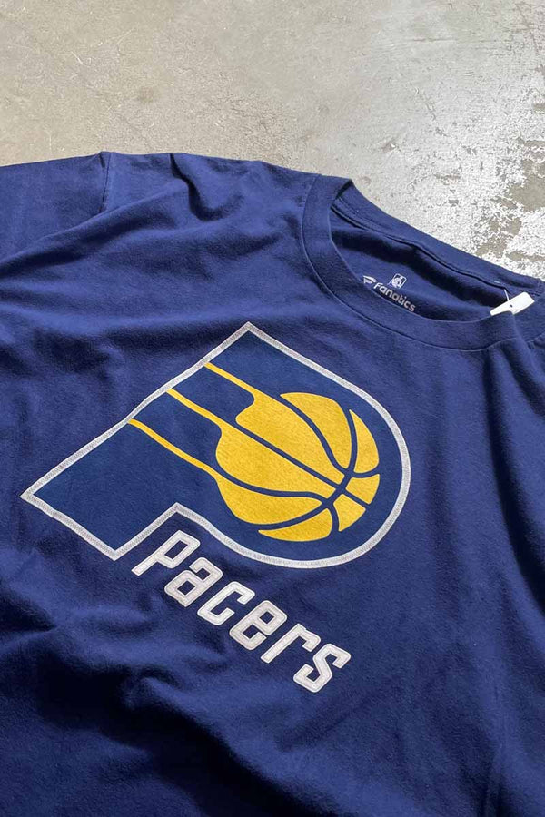 NBA INDIANA PACERS TEE SHIRT / NAVY [SIZE: L USED]