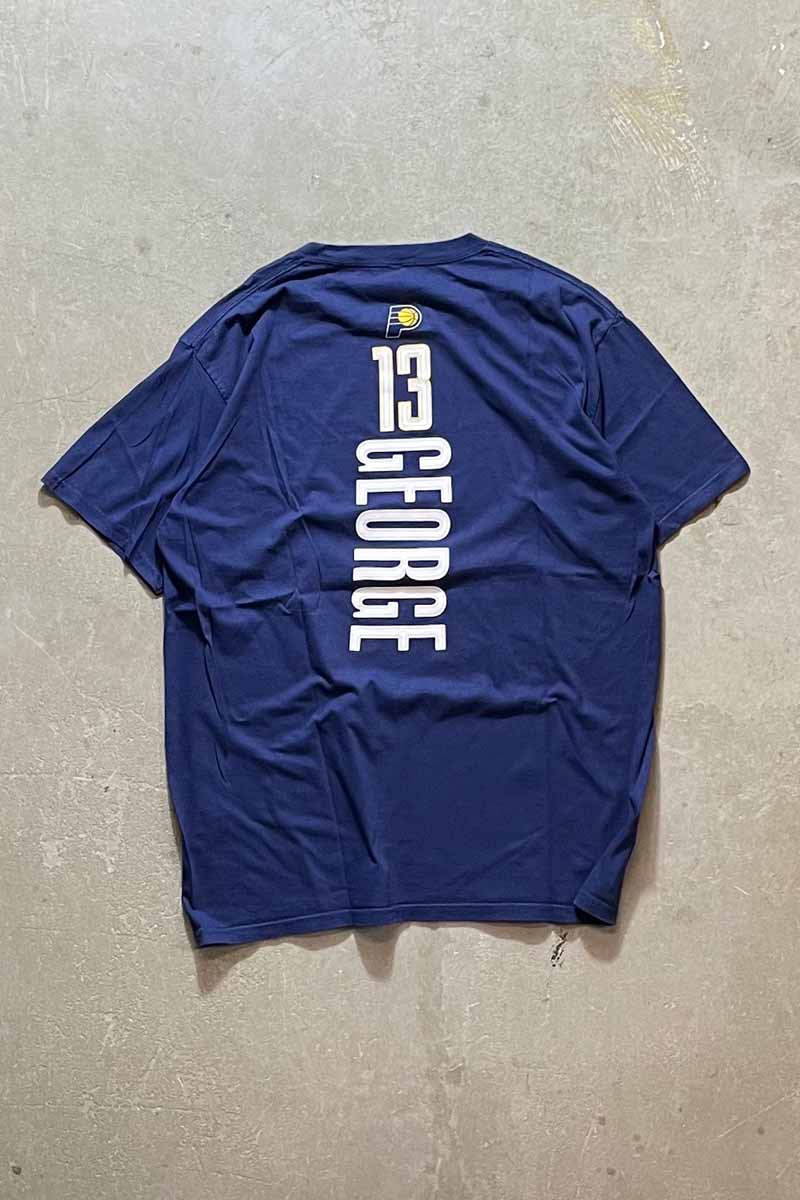 NBA INDIANA PACERS TEE SHIRT / NAVY [SIZE: L USED]