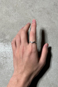 925 SILVER RING / SILVER [SIZE: 18号相当 USED]