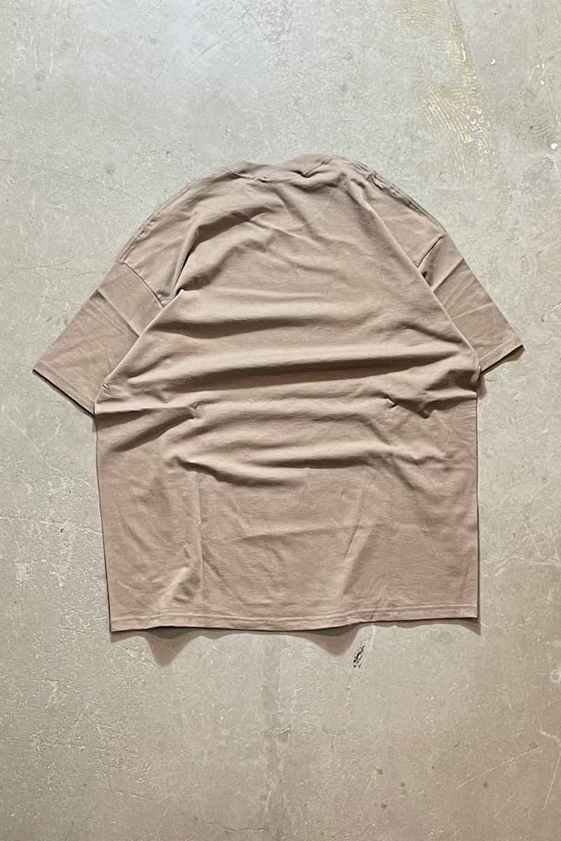 MADE IN USA 90'S S/S CAT PRINT ANIMAL T-SHIRT / BROWN [SIZE: XL DEADSTOCK/NOS]
