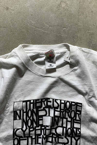 90'S CHARLES.R.MACKINTOSH PRINT ART T-SHIRT/ WHITE [SIZE: L USED]