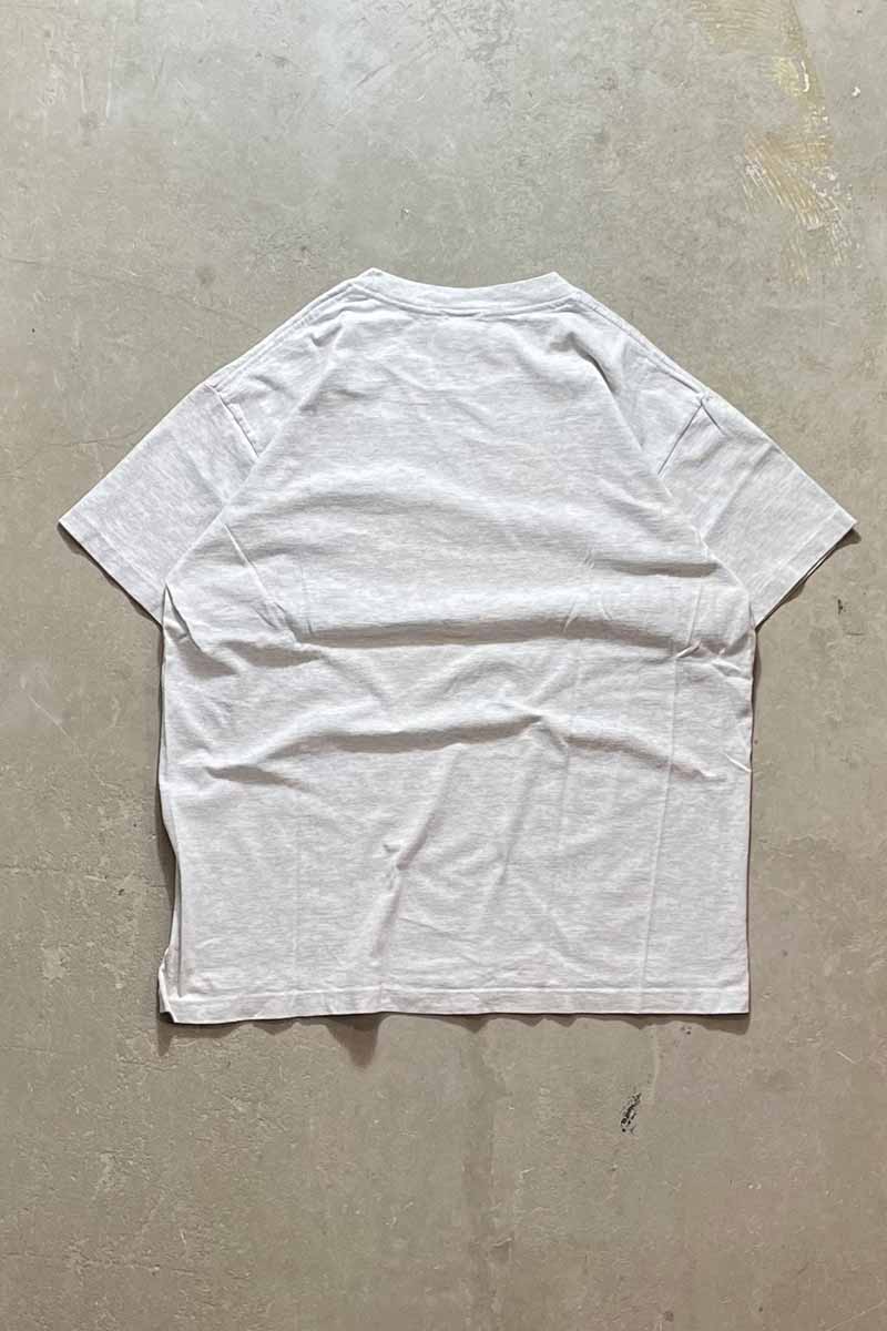 MADE IN USA 90'S MICKEY POCKET T-SHIRT / GREY [SIZE: L USED]