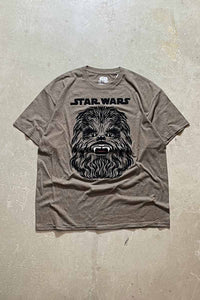 S/S CHEWBACCA T-SHIRT / BROWN/BLACK [SIZE: XL USED]