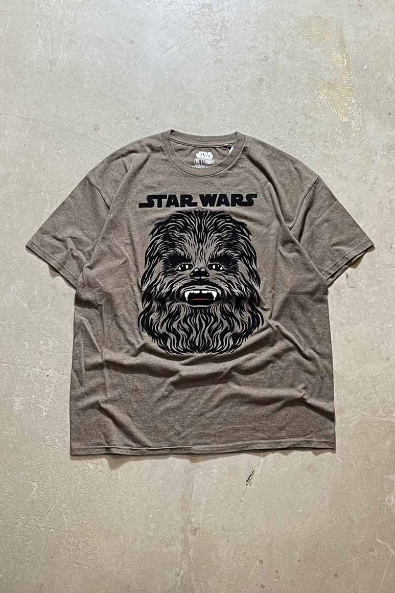 S/S CHEWBACCA T-SHIRT / BROWN/BLACK [SIZE: XL USED]