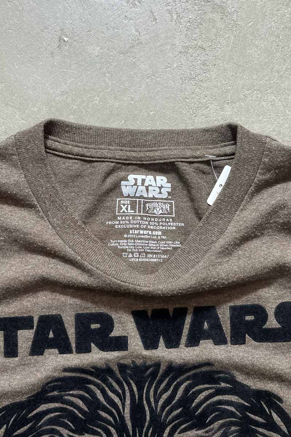 S/S CHEWBACCA T-SHIRT / BROWN/BLACK [SIZE: XL USED]