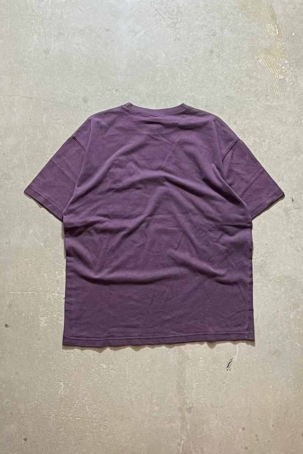 MADE IN USA 90'S CROSSWORDS POCKET T-SHIRT / DUSTY PURPLE [SIZE: M USED]