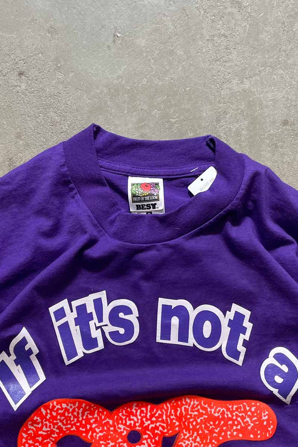 S/S IT'S A DOG PRINT T-SHIRT / PURPLE [SIZE: M USED]