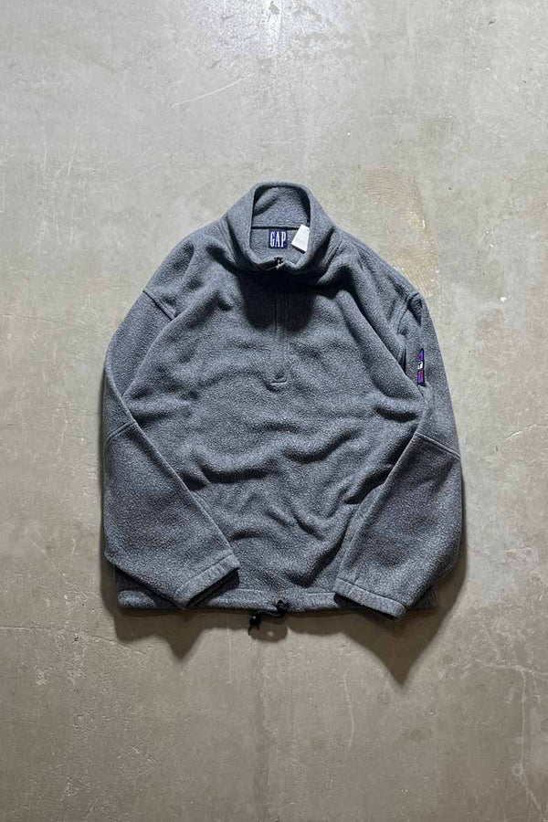 90'S HALF-ZIP FLEECE JACKET/ GRAY [SIZE: L USED]