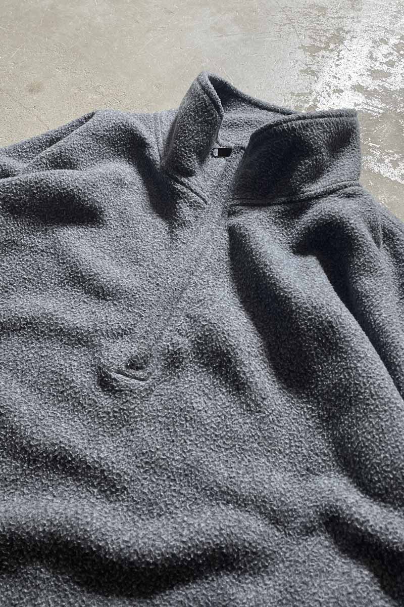 90'S HALF-ZIP FLEECE JACKET/ GRAY [SIZE: L USED]