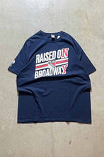 画像をギャラリービューアに読み込む, NY RANGERS RAISED ON BROADWAY T-SHIRT / NAVY [SIZE: XL USED]

