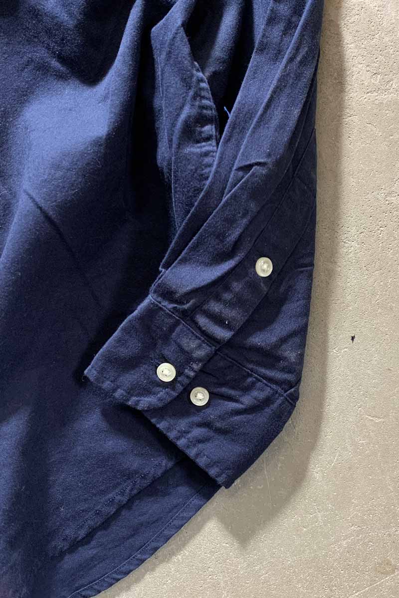 90'S B.D COTTON L/S BLAKE SHIRT/ NAVY [SIZE:M USED]