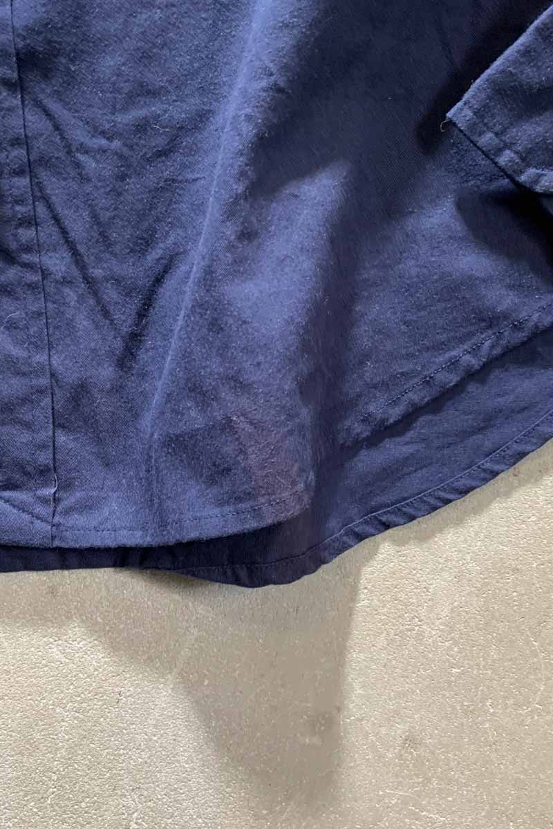 90'S B.D COTTON L/S BLAKE SHIRT/ NAVY [SIZE:M USED]