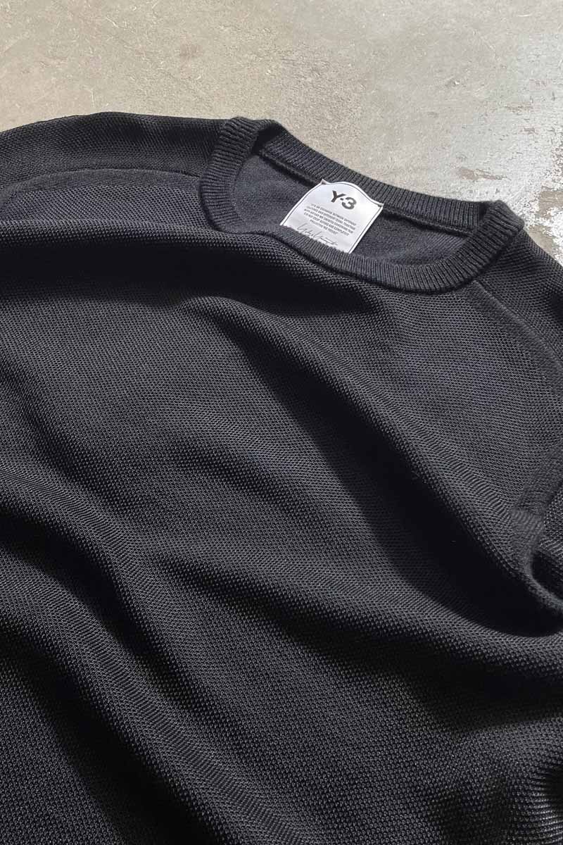 KNIT T-SHIRT / BLACK [SIZE:S DEADSTOCK/NOS]