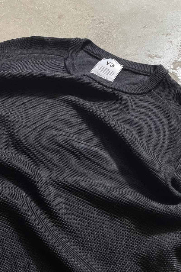 KNIT T-SHIRT / BLACK [SIZE:S DEADSTOCK/NOS]