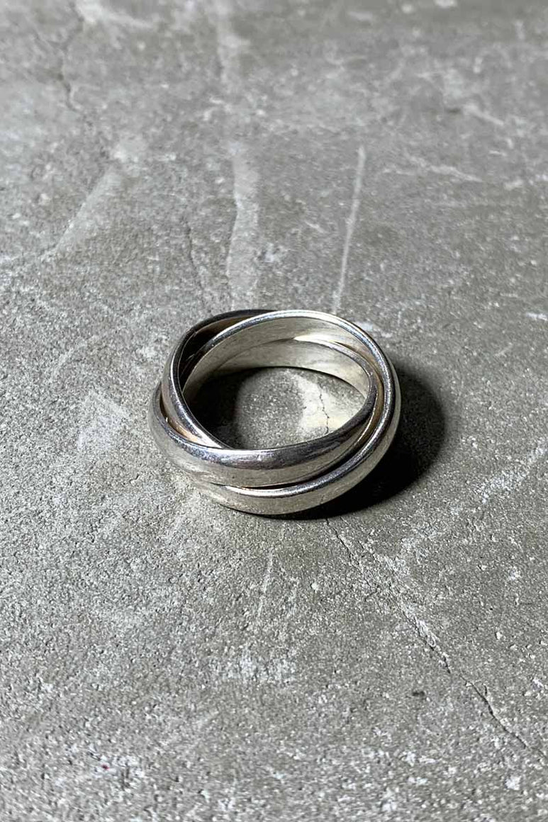 MADE IN MEXICO 925 SILVER 3 RINGS  [SIZE: 16.5号相当 USED]
