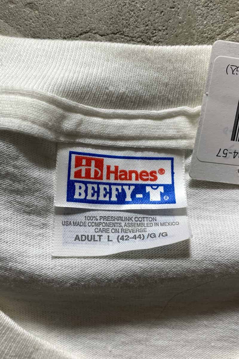 MADE IN MEXICO 99'S THE BEATLES PRINT BAND T-SHIRT/ WHITE [SIZE: L USED]