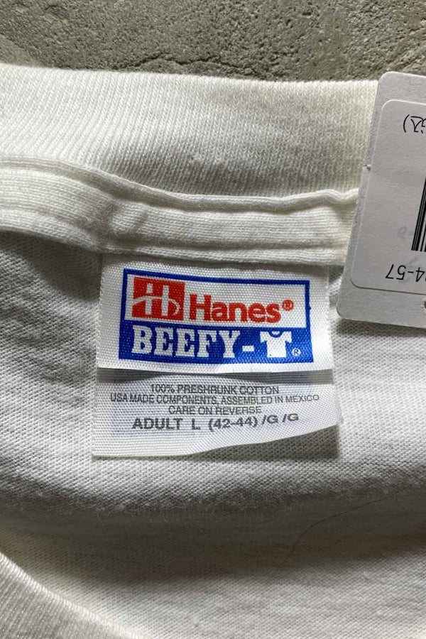 MADE IN MEXICO 99'S THE BEATLES PRINT BAND T-SHIRT/ WHITE [SIZE: L USED]