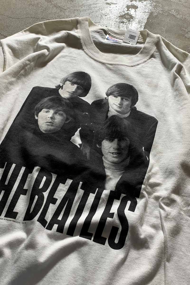 MADE IN MEXICO 99'S THE BEATLES PRINT BAND T-SHIRT/ WHITE [SIZE: L USED]