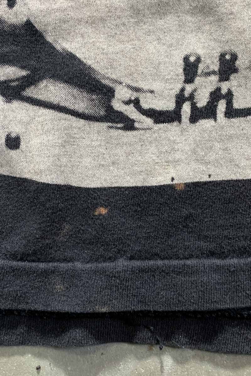 MADE IN USA 90'S THE BEATLES ALL PRINT BAND T-SHIRT / BLACK [SIZE: L DEADSTOCK/NOS]