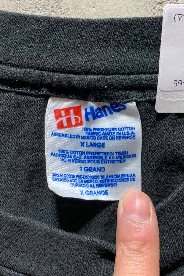 MADE IN MEXICO 91'S THE BEATLES PRINT BAND T-SHIRT / BLACK [SIZE: XL USED]