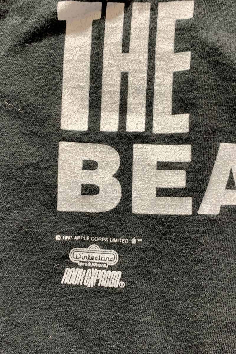 MADE IN MEXICO 91'S THE BEATLES PRINT BAND T-SHIRT / BLACK [SIZE: XL USED]