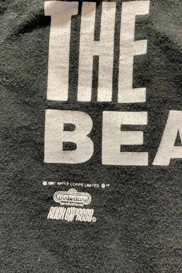 MADE IN MEXICO 91'S THE BEATLES PRINT BAND T-SHIRT / BLACK [SIZE: XL USED]