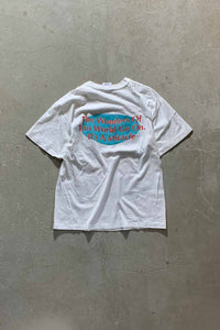 MADE IN USA 80-90'S QUEEN PRINT BAND T-SHIRT / WHITE [SIZE: L USED]