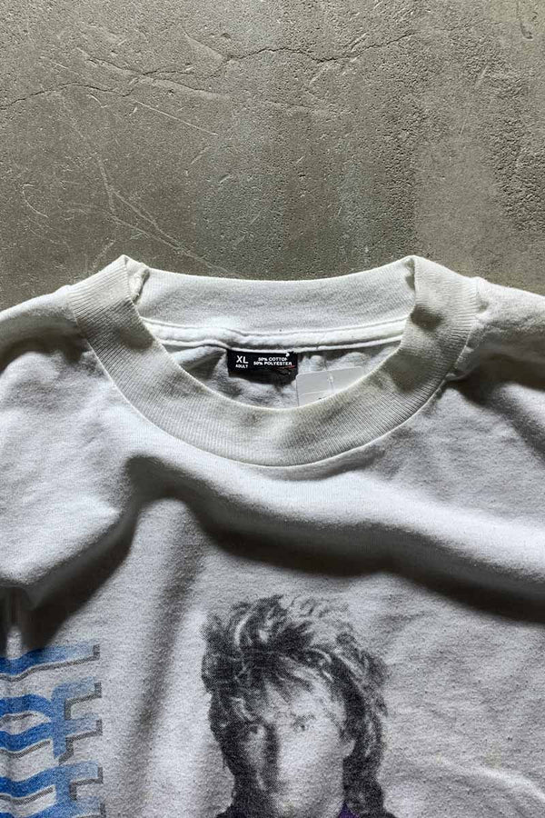 MADE IN USA 93'S ROD STEWART UNPLUGGED PRINT BAND T-SHIRT/ WHITE [SIZE: XL USED]