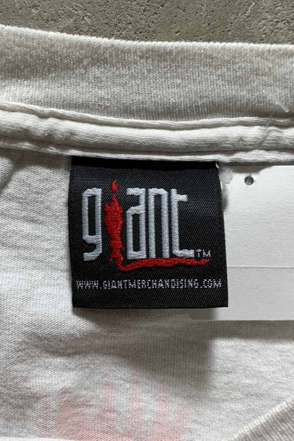 MADE IN MEXICO 99'S DEF LEPPARD PRINT BAND T-SHIRT/ WHITE [SIZE: XL USED]