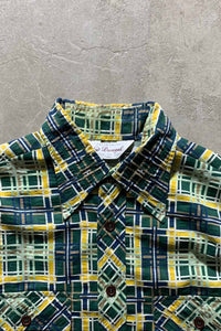 70'S CHECK S/S SHIRT/ MULTI  [SIZE:M USED]