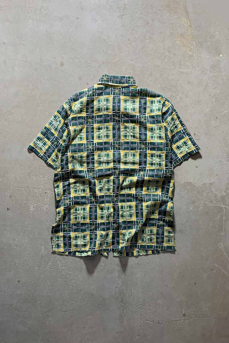 70'S CHECK S/S SHIRT/ MULTI [SIZE:M USED]