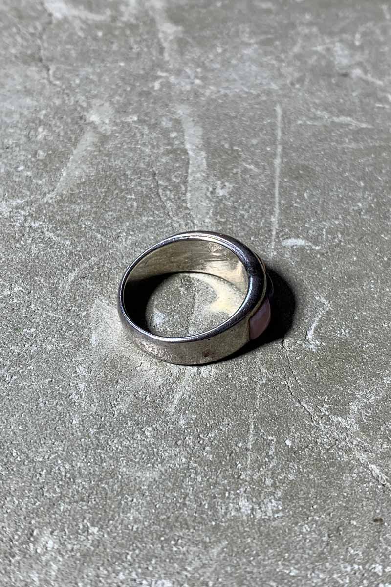 925 SILVER RING W/STONE [SIZE: US 8.5 equivalent USED]