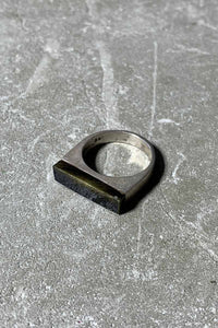 MADE IN MEXICO 925 SILVER RING W/ONYX [SIZE: 13号相当 USED]