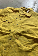 画像をギャラリービューアに読み込む, 80-90&#39;S COTTON DESIGN S/S SHIRT/ YELLOW  [SIZE:L USED]
