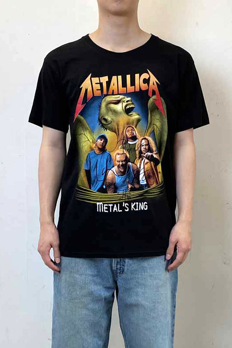 MADE IN USA 90'S S/S METALLICA PRINT BAND T-SHIRT / BLACK [SIZE: L DEADSTOCK/NOS]