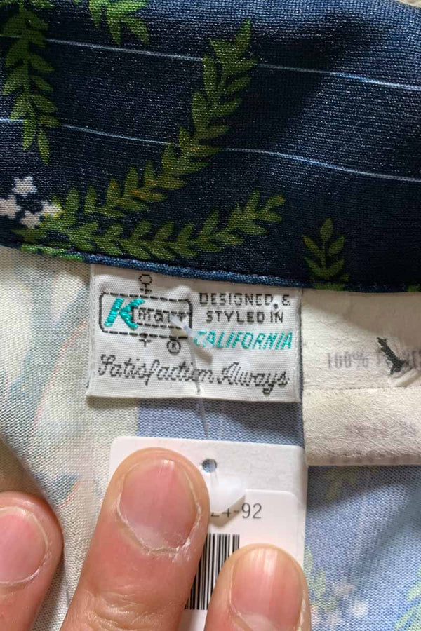 70'S OPEN COLLAR S/S DESIGN SHIRT/ MULTI [SIZE:L USED]